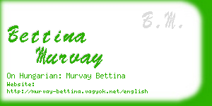 bettina murvay business card